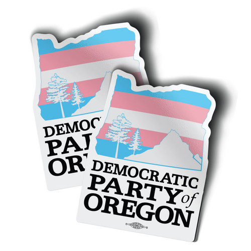 Democratic Party of Oregon Trans Flag Pride (3" x 4" Vinyl Sticker -- Pack of Two!) Democratic Party of Oregon Trans Flag Pride (3" x 4" Vinyl Sticker -- Pack of Two!)