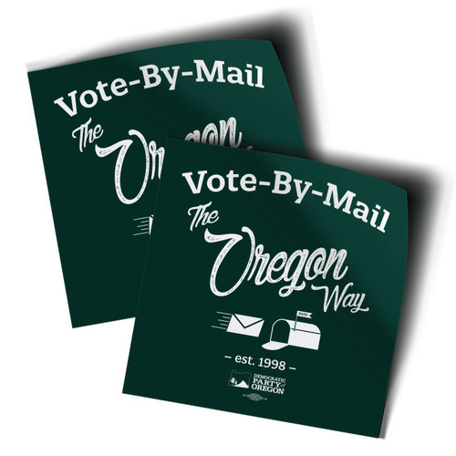 Vote By Mail (4" x 4" Vinyl Sticker -- Pack of Two!) Vote By Mail (4" x 4" Vinyl Sticker -- Pack of Two!)
