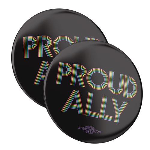 Proud Ally (2.25" Mylar Button -- Pack Of Two!) Proud Ally (2.25" Mylar Button -- Pack Of Two!)