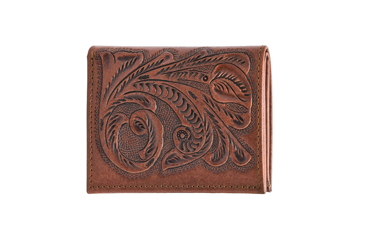 Zapotec Hand Tooled Leather Wallet