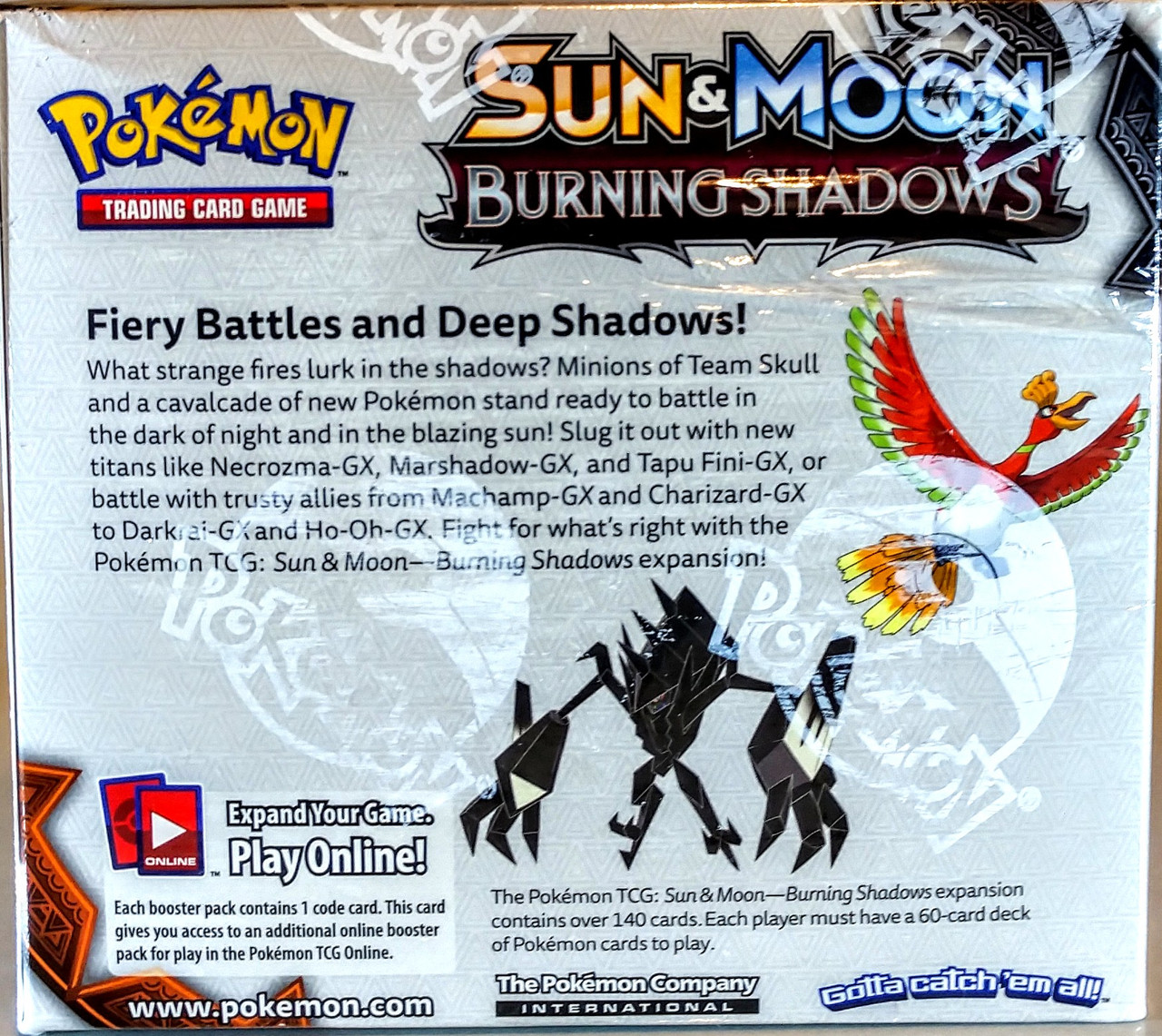 Pokemon Mysterious Power Tin - Ho-Oh GX with Burning Shadow Mini Binder 