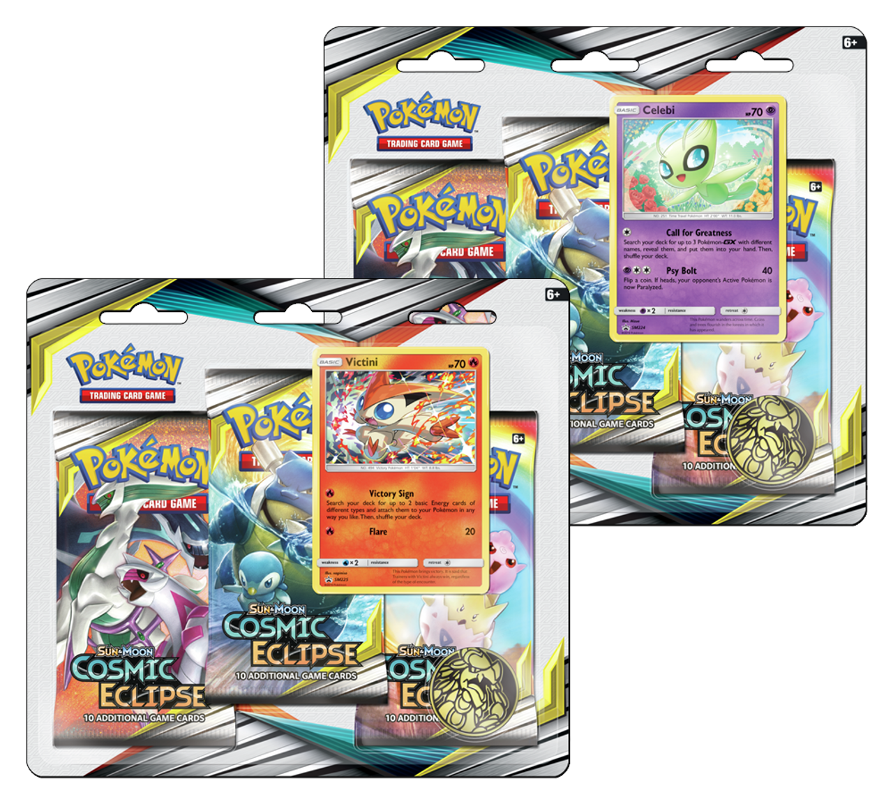 Pokemon TCG SM12 Cosmic Eclipse 3 Pack Blister (Set of 2)