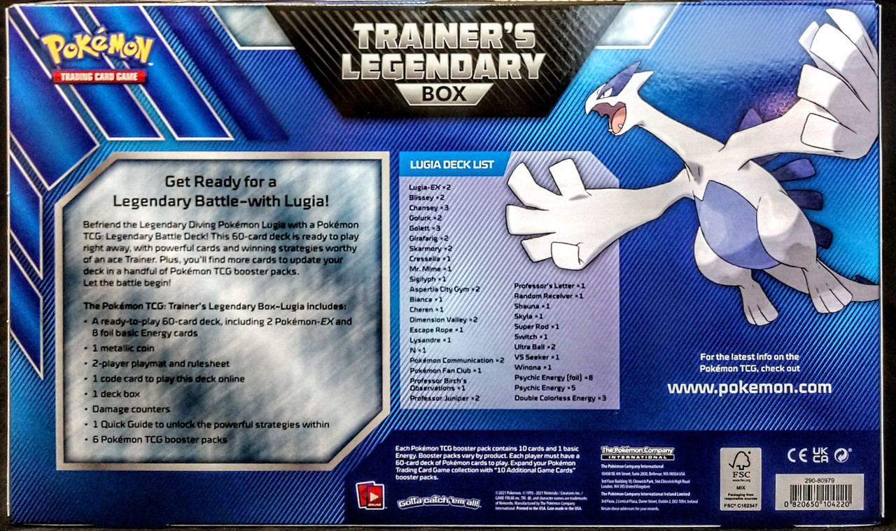 LUGIA TRAINER'S LEGENDARY BOX