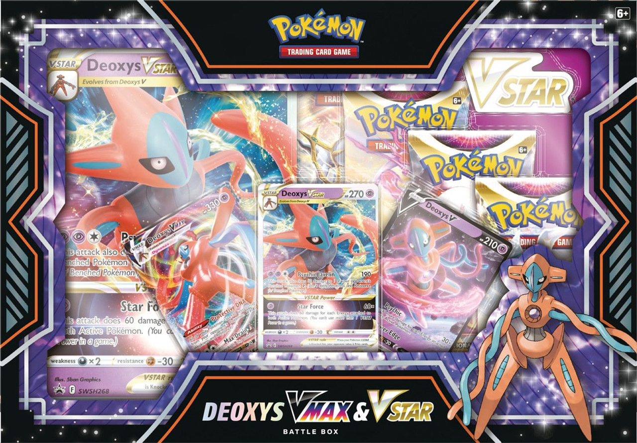 Pokemon Deoxys Vmax and Vstar Battle Box