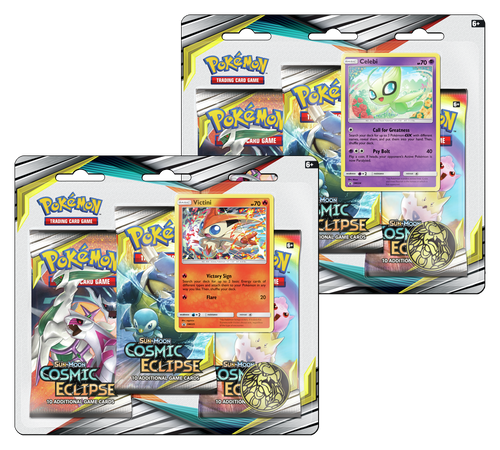 Pokemon TCG: SM12 Cosmic Eclipse 3 Pack Blister (Set of 2)