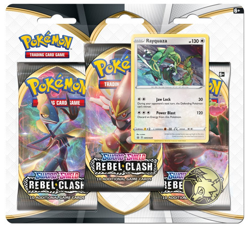 Pokemon: SS2 Rebel Clash 3PK Blister