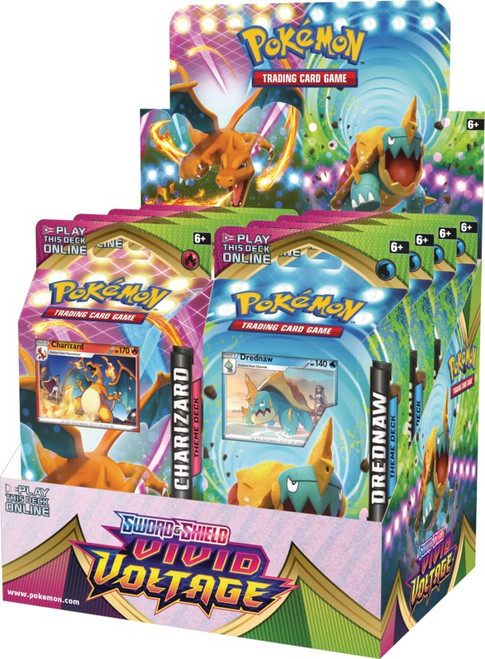 Pokemon: SS4 Vivid Voltage Theme Deck Display