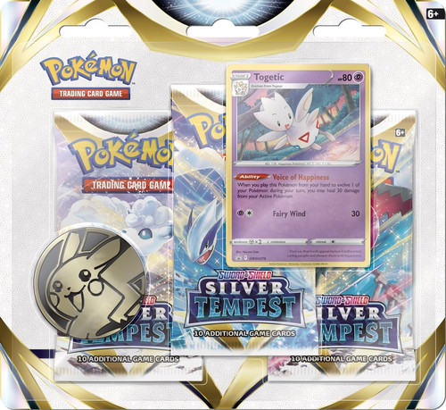 Pokemon Sword and Shield 12 Silver Tempest 3-Pack Blister - Togetic