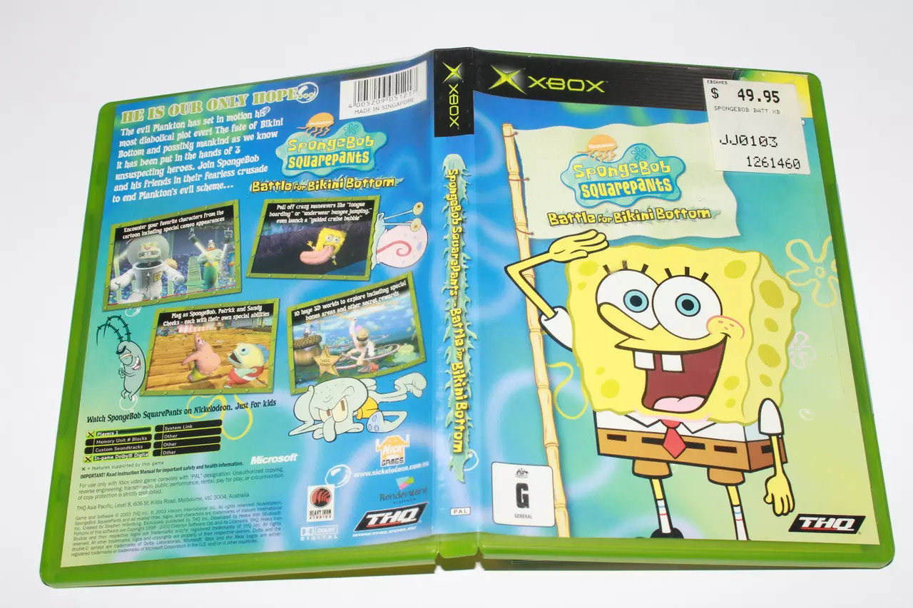 Spongebob xbox 360 games sale