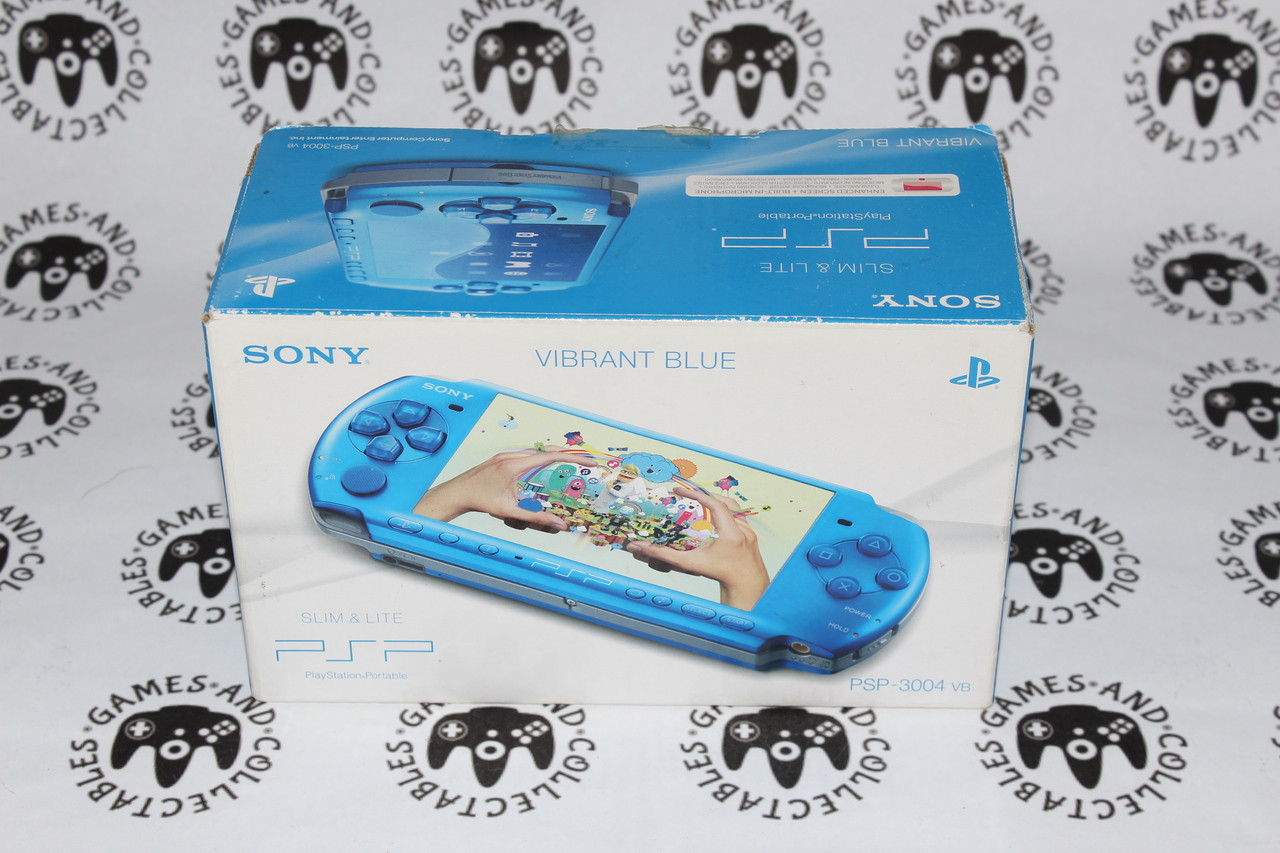 Sony PlayStation Portable / PSP Console, 3004 Slim Vibrant Blue