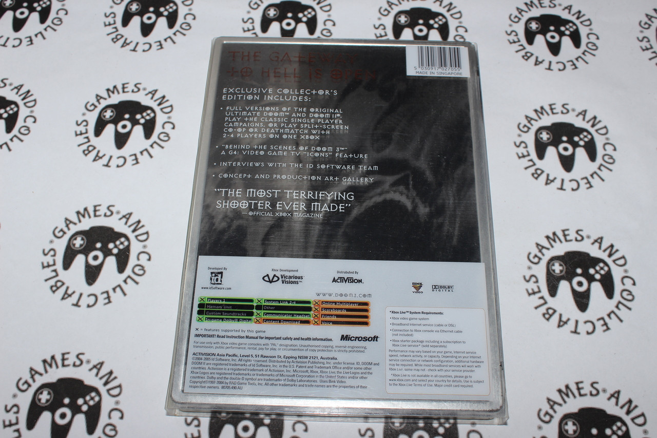 Doom 3 Limited Collectors Edition Xbox Clásico | Meses sin interés