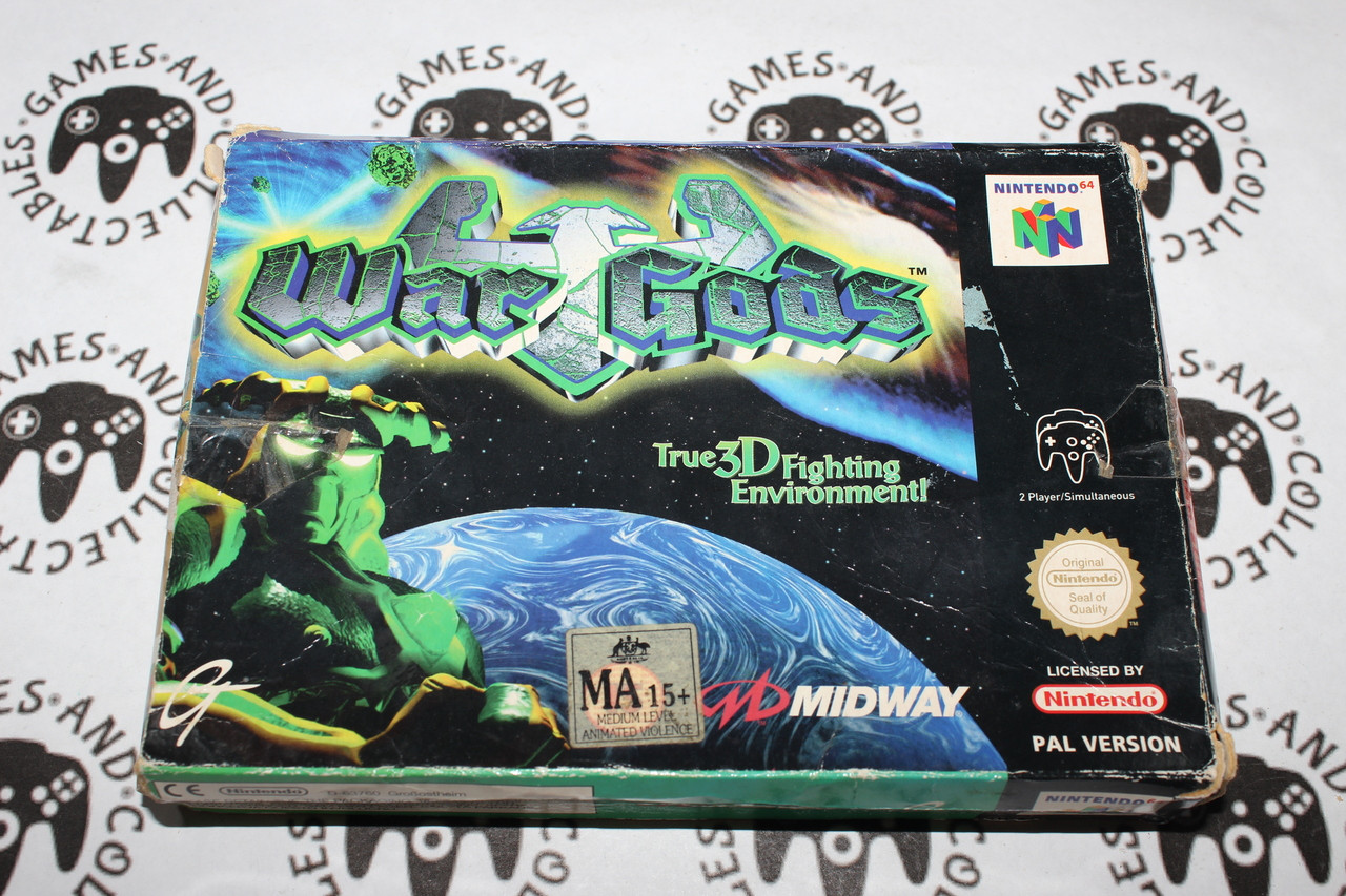 NINTENDO 64 - N64★WAR GODS 海外版 北米版 端子清掃済 ポスター付 VERY RARE New Sealed N64 NINTENDO 64 - War Gods - VERY RARE