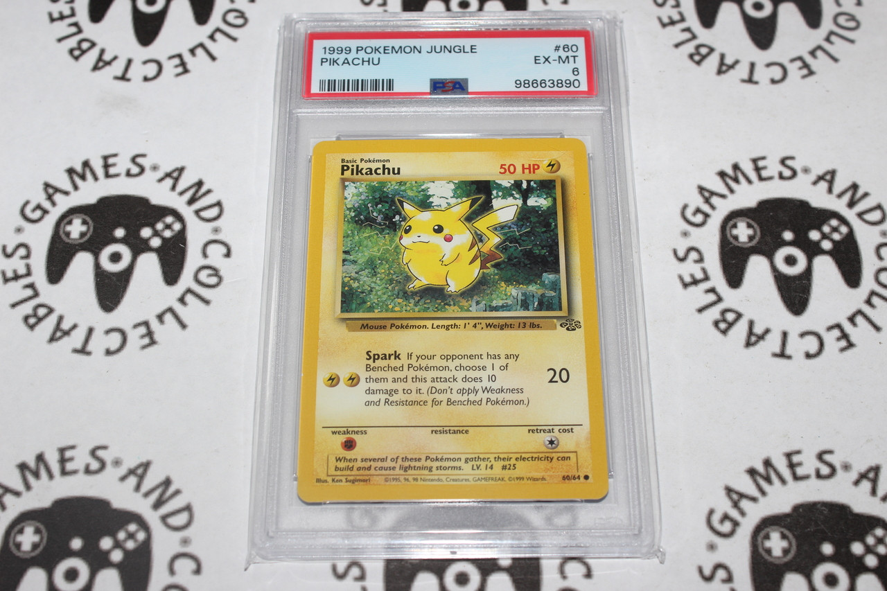 Pokemon TCG | Pikachu #60/64 - PSA 6 | Graded