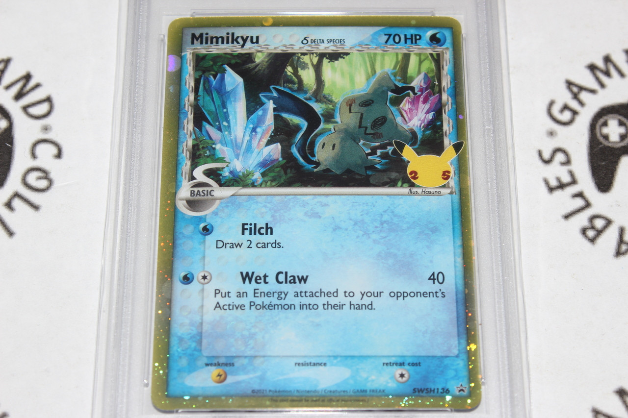 Pokemon TCG | Mimikyu #136 - Promo SWSH136 - PSA 9 | Holo | Graded