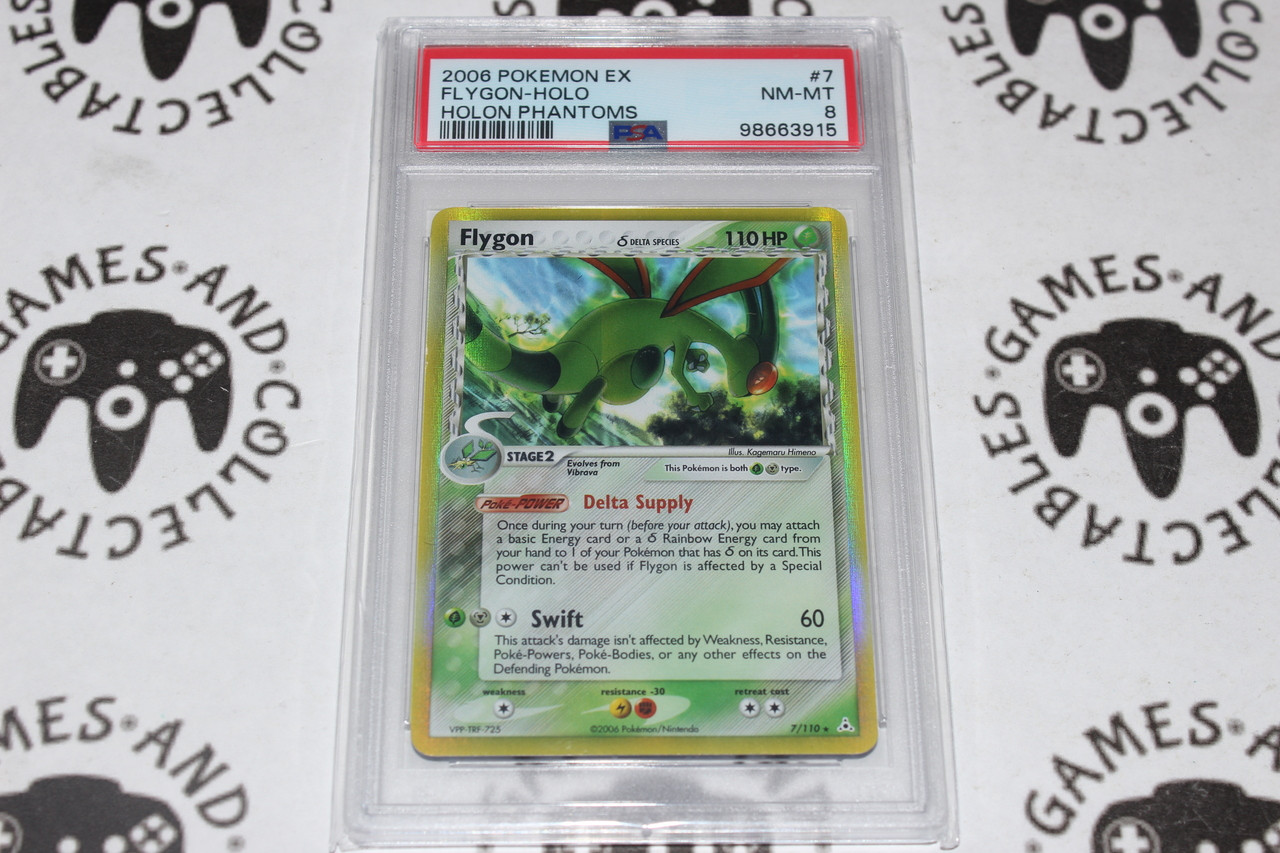 Pokemon TCG | Flygon #7/110 - PSA 8 | Holo | Graded