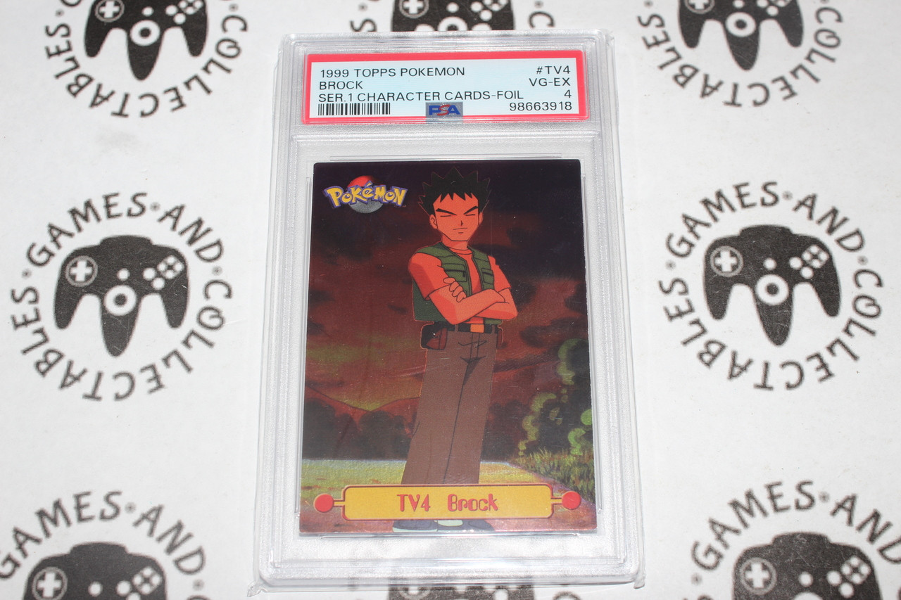 Pokemon TCG | Brock #TV4 - PSA 4 | Foil | Graded