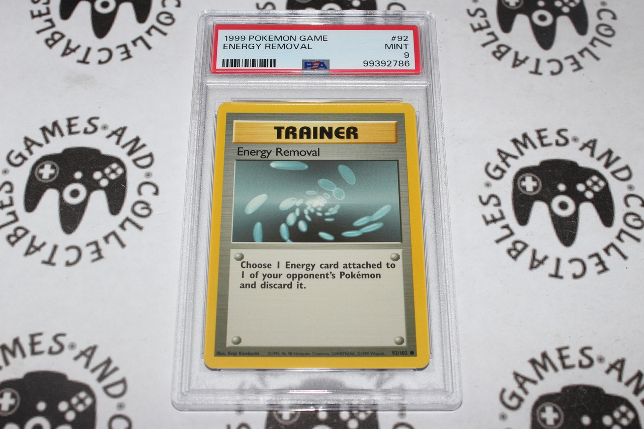 Pokemon TCG | Energy Removal #92/102 - PSA 9 | Graded