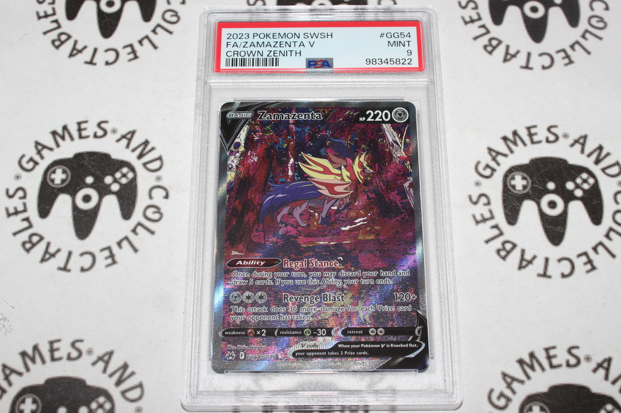 Pokemon TCG | Zamazenta V #GG54/GG70 - PSA 9 | Full Art | Graded
