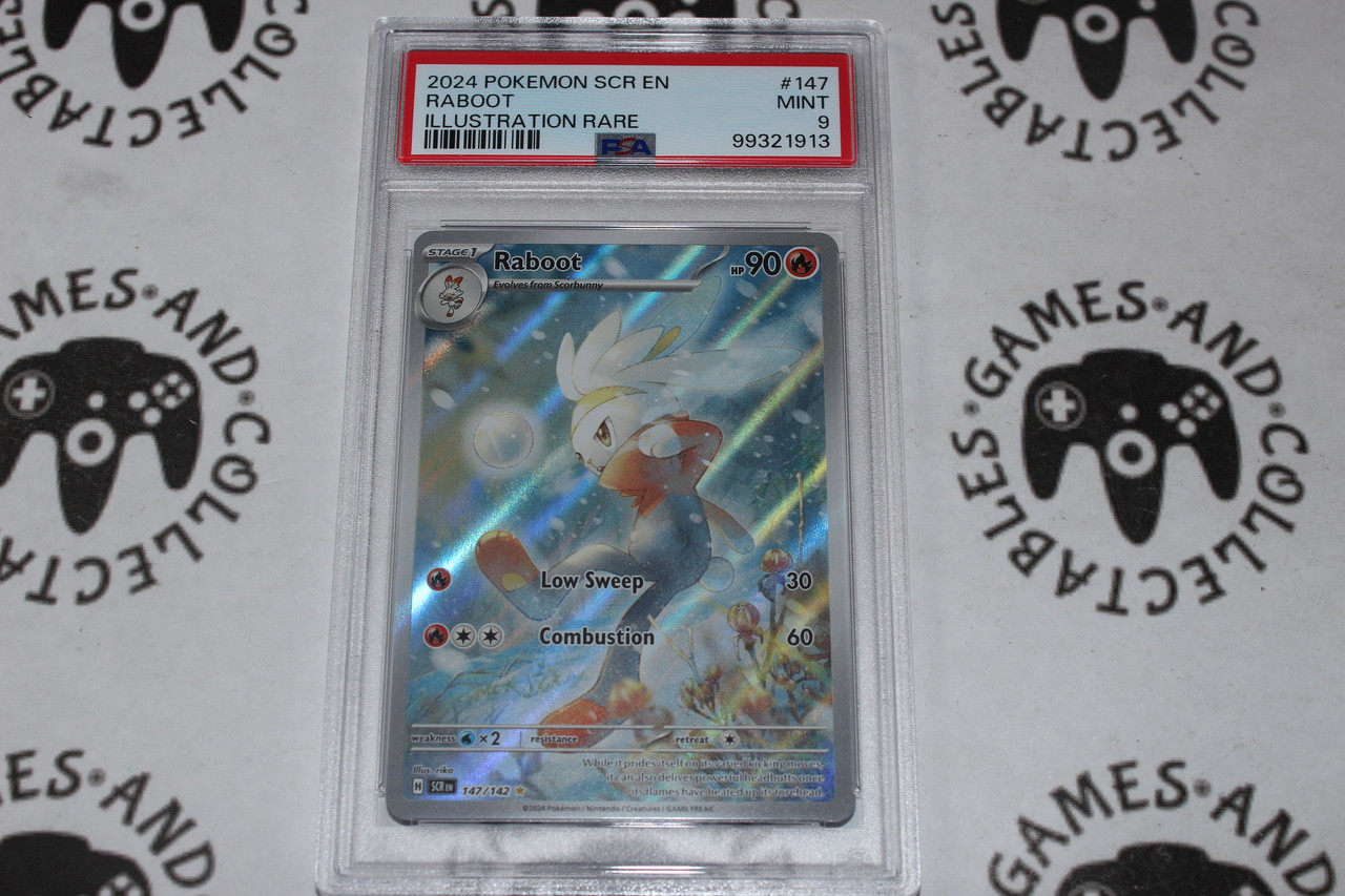 Pokemon TCG | Raboot #147/142- PSA 9 | Illustration Rare | Graded