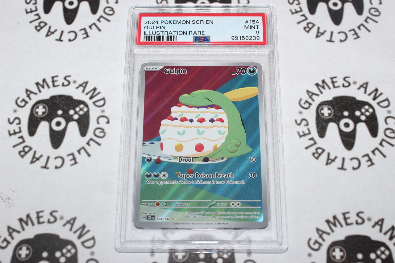 Pokemon TCG | Gulpin #154/142- PSA 9 | Illustration Rare | Graded
