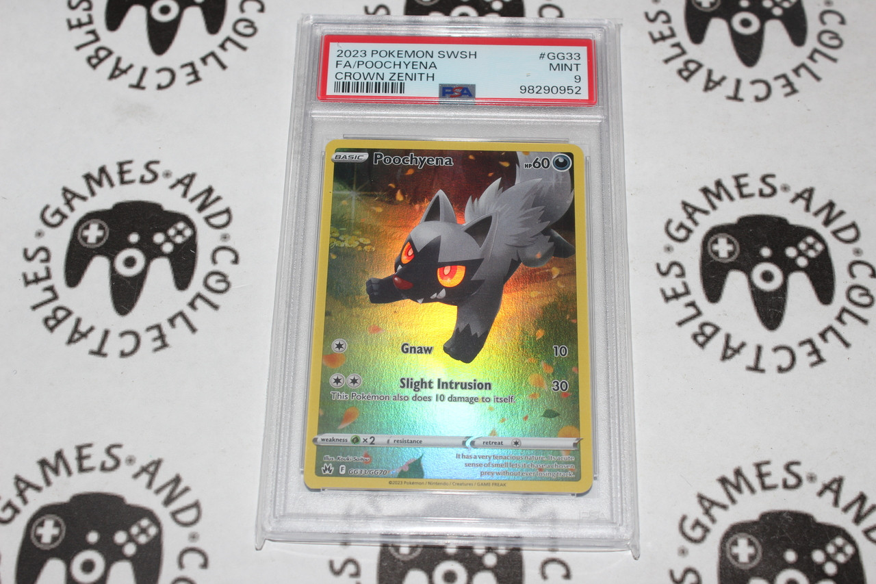 Pokemon TCG | Poochyena #GG33/GG70 - PSA 9 | Full Art | Graded
