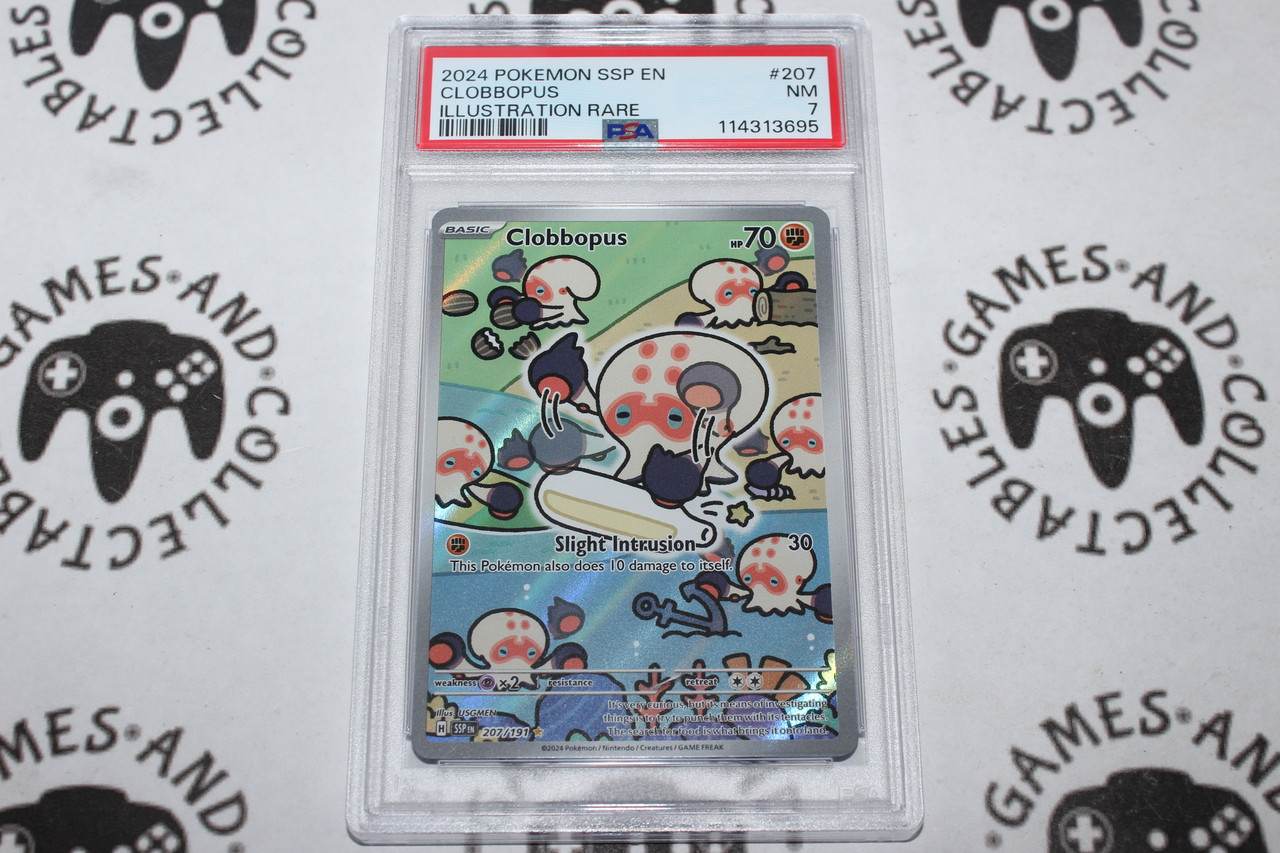 Pokemon TCG | Clobbopus #207/191- PSA 7 | Illustration Rare | Graded