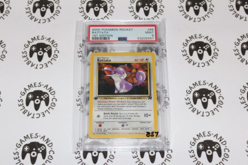 Pokemon TCG | Rattata #66/82 - 1st Edition - PSA 9 | Graded -