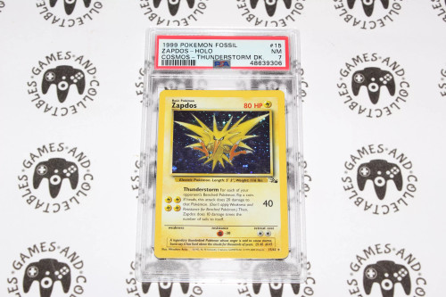 Pokemon TCG | Zapdos #15/62 - Cosmos Thunderstorm Deck - PSA 7 | Graded