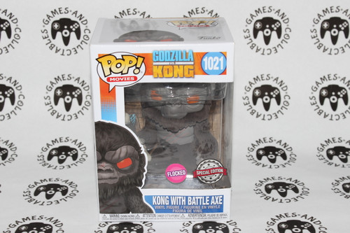 Funko Pop #1021 Kong With Battle Axe (Flocked) | Godzilla vs Kong