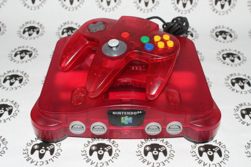 Nintendo 64 / N64 Console Set | Watermelon Red