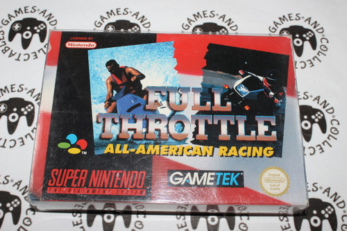 Super Nintendo / SNES | Full Throttle - All American Racing | Boxed