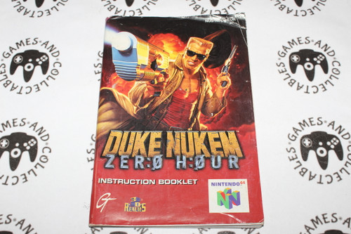Nintendo 64 / N64 | Duke Nukem - Zero Hour | Manual