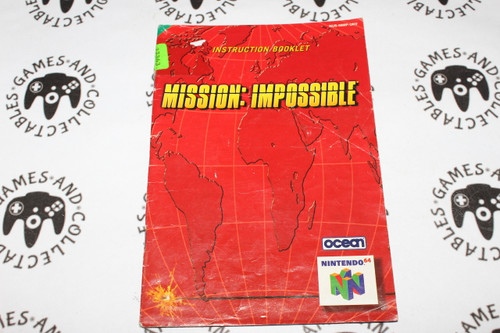 Nintendo 64 / N64 | Mission Impossible | Manual