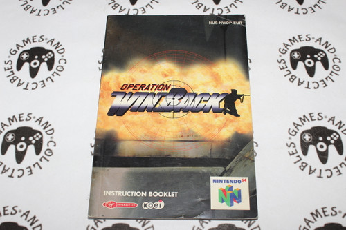 Nintendo 64 / N64 | Operation Winback | Manual
