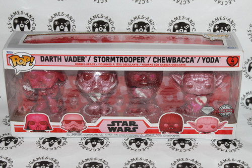 Funko Pop Star Wars 4 Pack (Diamond Collection) | Valentines Pink