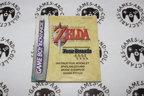 Nintendo Gameboy Advance / GBA | The Legend of Zelda - Link To The Past - Four Swords | Manual