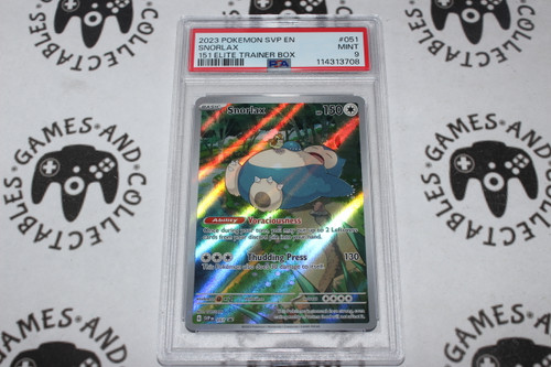 Pokemon TCG | Snorlax #051- Promo SVP051 - PSA 9 | Full Art | Graded - 

This card is from the 151 Collection set.