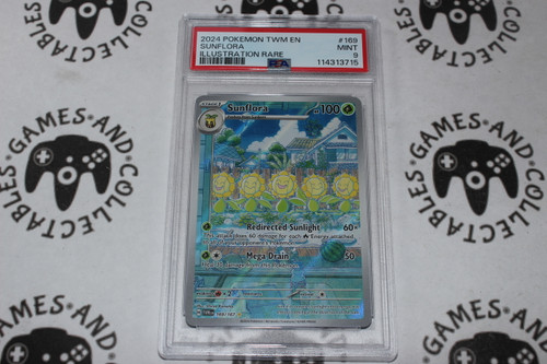 Pokemon TCG | Sunflora #169/167 - PSA 9 | Illustration Rare | Graded (2) - 

This card is from the Twilight Masquerade set.