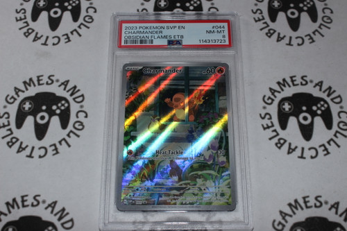 Pokemon TCG | Charmander #044 - Promo SVP044 - PSA 8 | Full Art | Graded (1)- 

This card is from the Obsidian Flames set.