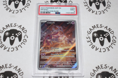Pokemon TCG | Mesprit #204/191 - PSA 9 | Illustration Rare | Graded - 

This card is from the Surging Sparks set.