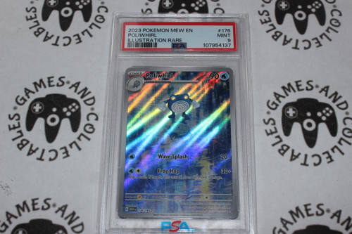 Pokemon TCG | Poliwhirl #176/165 - PSA 9 | Illustration Rare | Graded - 

This card is from the 151 Collection set.