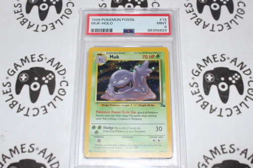 Copy of Pokemon TCG | Muk #13/62 - PSA 9 | Holo | Graded - 

This card is from the Fossil set.