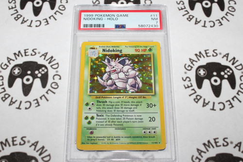 Pokemon TCG | Nidoking #11/102 - PSA 7 | Holo | Graded (1) - 

This card is from the Base Set.