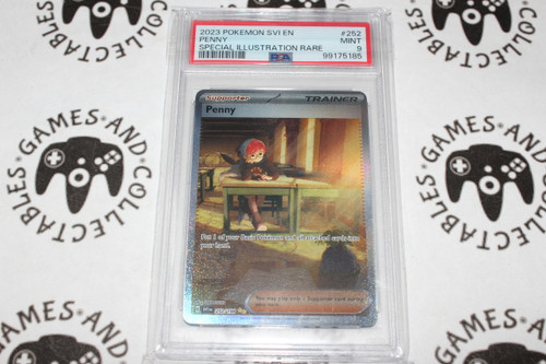 Pokemon TCG | Penny #252/198 - PSA 9 | Special Illustration Rare | Graded - 

This Card is from the Scarlet & Violet Base Set.