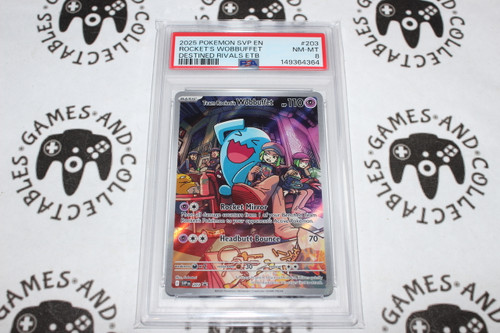 Pokemon TCG | Team Rocket’s Wobbuffet #203 - Promo SVP203 - PSA 8 | Full Art | Graded - 

This card is from the Destined Rivals set.