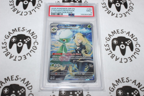 Pokemon TCG | Cynthia's Roserade #184/182 - PSA 9 | Illustration Rare | Graded - 

This card is from the Destined Rivals set.