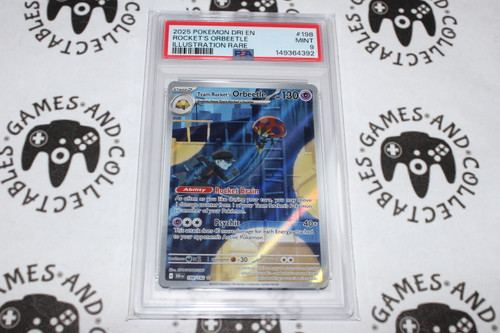 Pokemon TCG | Team Rocket's Orbeetle #198/182 - PSA 9 | Illustration Rare | Graded - 

This card is from the Destined Rivals set.