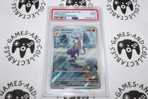 Pokemon TCG | Mienshao #134/086 - PSA 9 | Illustration Rare | Graded - 

This card is from the White Flare set.
This card is a Illustration Rare.