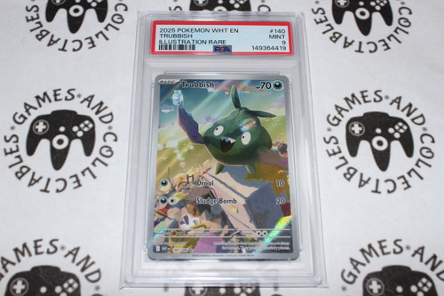 Pokemon TCG | Trubbish #140/086 - PSA 9 | Illustration Rare | Graded - 

This card is from the White Flare set.