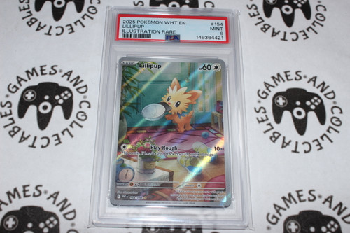Pokemon TCG | Lillipup #154/086 - PSA 9 | Illustration Rare | Graded - 

This card is from the White Flare set.